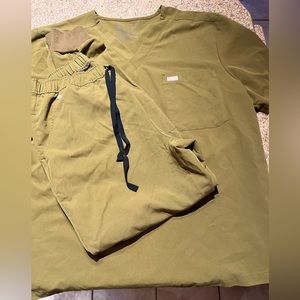 Moss green Figs scrubs